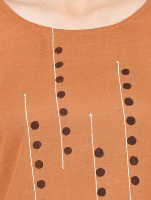 yoke embroidered straight kurta - 16994201 - Standard Image - 4