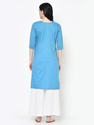 floral straight kurta - 16994202 - Standard Image - 3