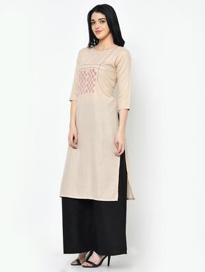printed straight kurta - 16994209 - Standard Image - 2