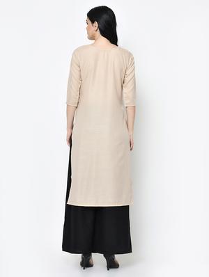 printed straight kurta - 16994209 - Standard Image - 3