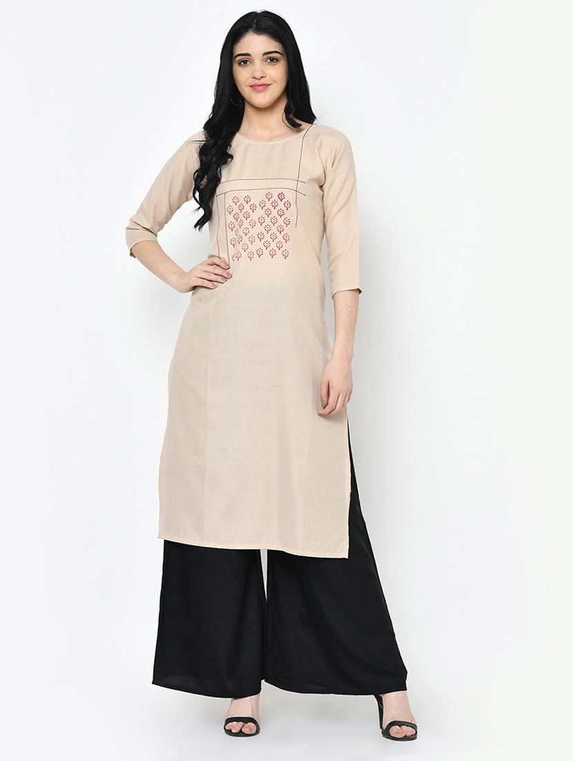printed straight kurta - 16994209 - Zoom Image - 1