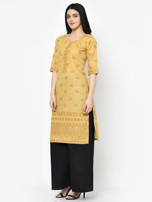 printed straight kurta - 16994211 - Standard Image - 2