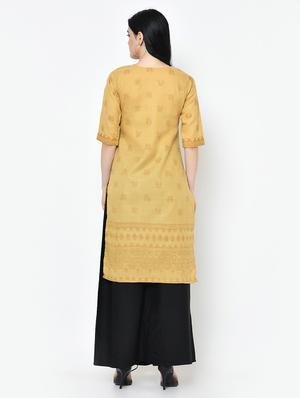 printed straight kurta - 16994211 - Standard Image - 3