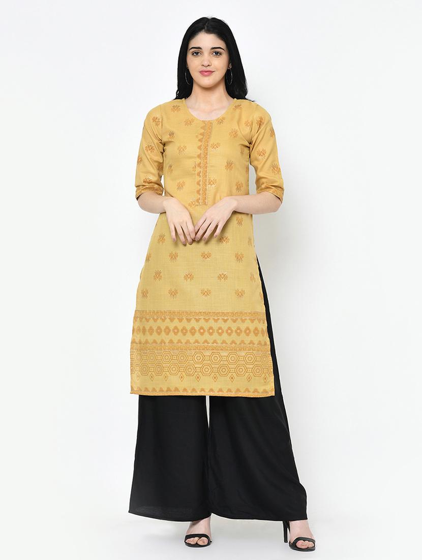 printed straight kurta - 16994211 - Zoom Image - 1
