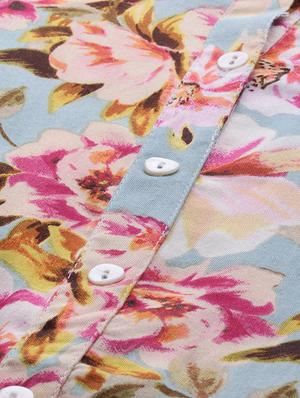 floral print flared kurta - 16994675 - Standard Image - 4