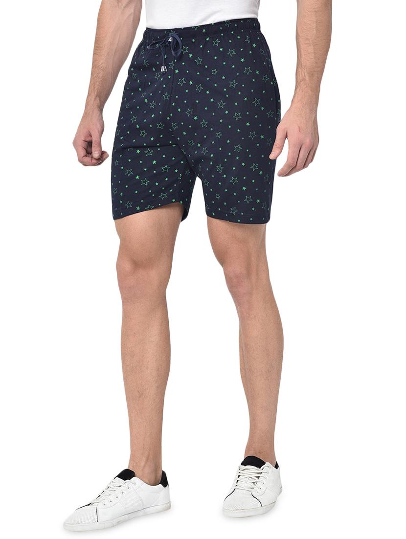 navy blue printed shorts - 16994924 - Zoom Image - 2