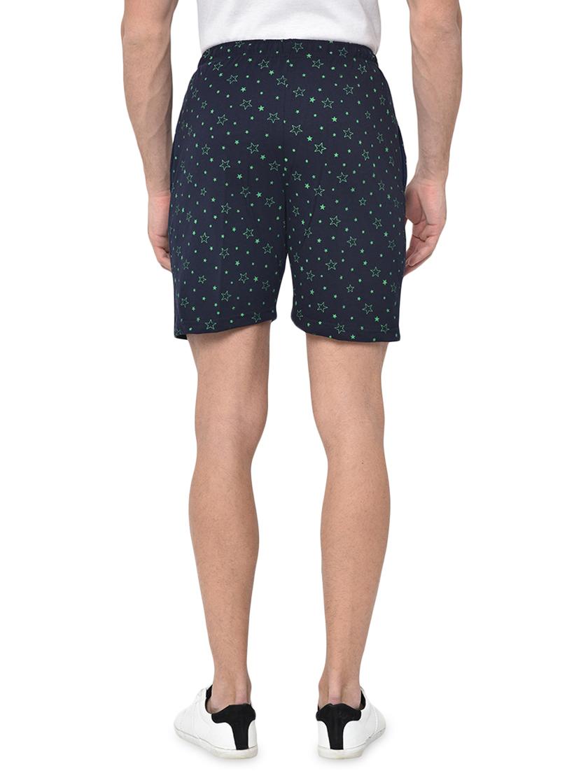 navy blue printed shorts - 16994924 - Zoom Image - 3