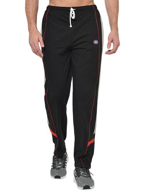 black side striped full length track pant - 16994948 - Standard Image - 1