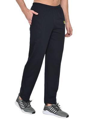 navy blue solid track pant - 16994970 - Standard Image - 2