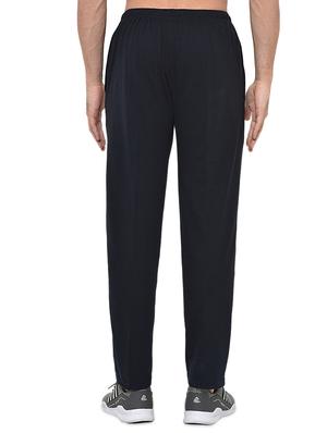 navy blue solid track pant - 16994970 - Standard Image - 3