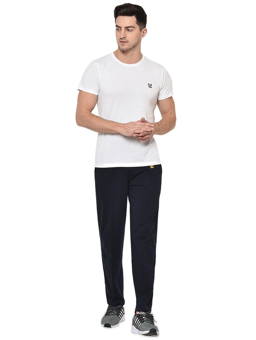 navy blue solid track pant - 16994970 - Zoom Image - 4
