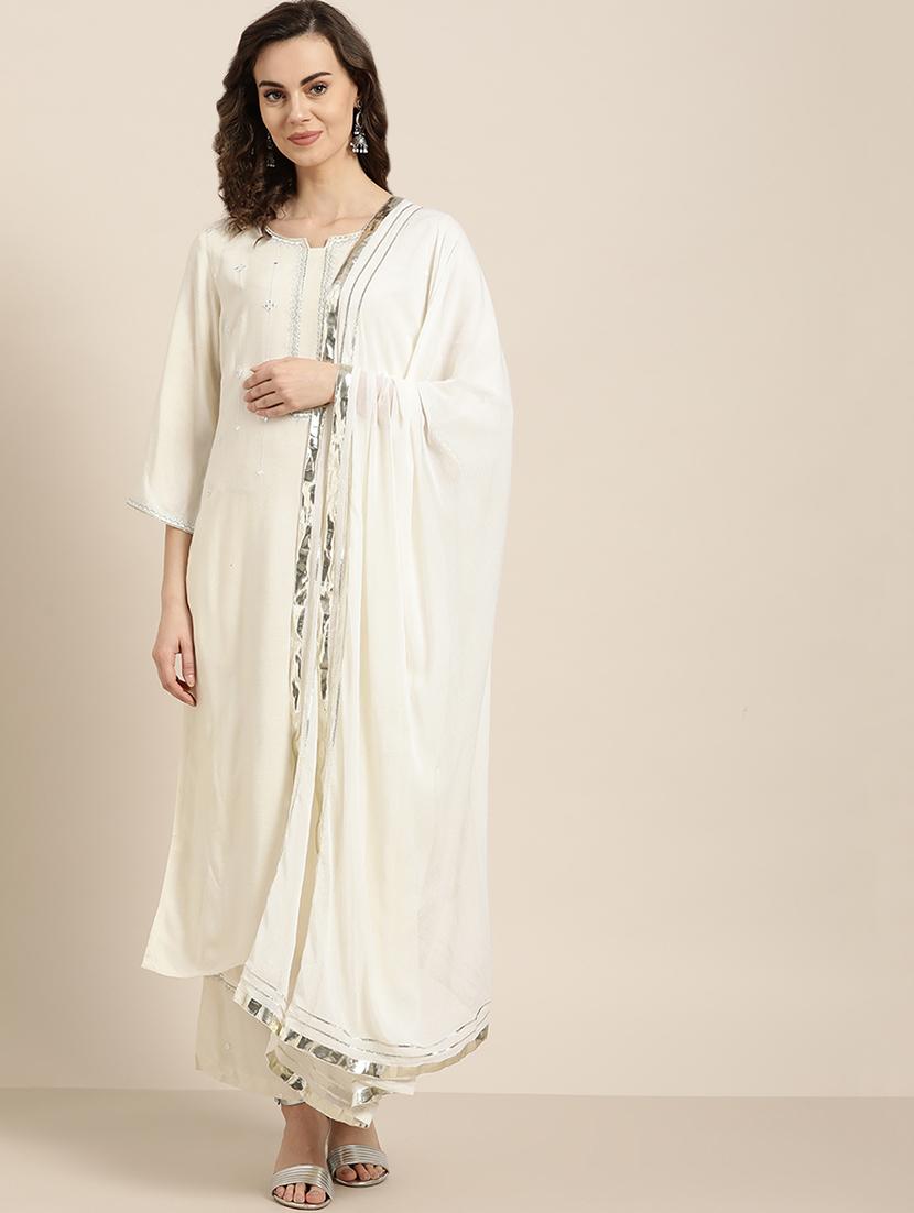 mirror work embroidered suit set - 16995000 - Zoom Image - 1