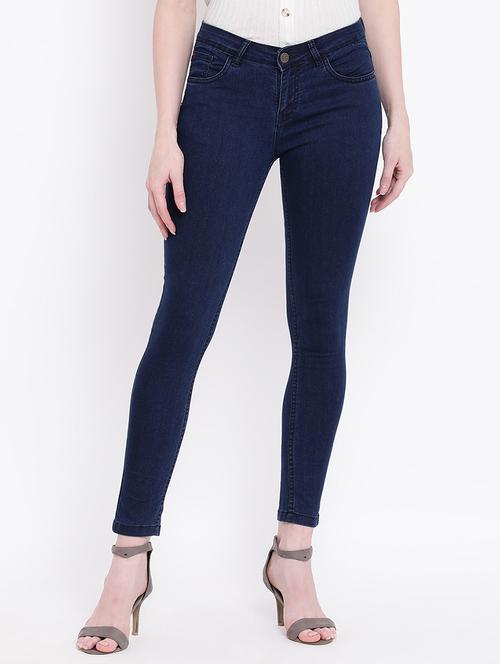 mid rise solid jeans - 16995079 - Very Small Image - 1