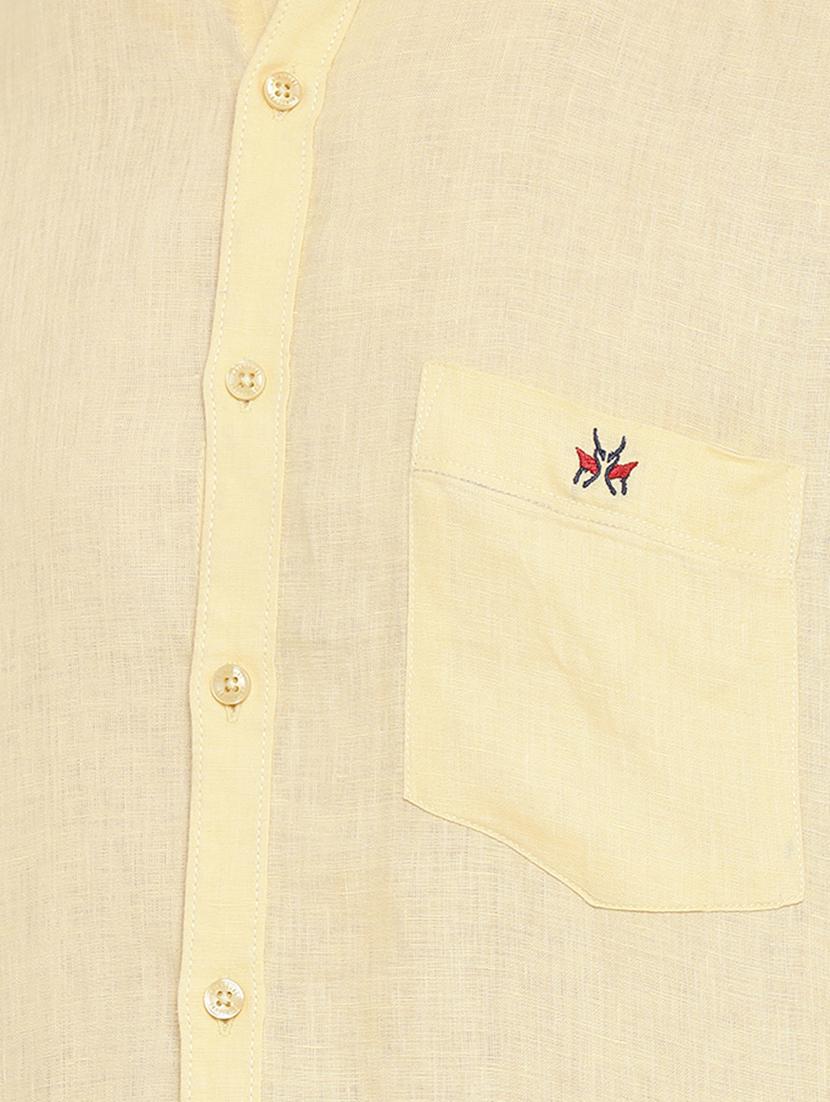 yellow solid casual shirt - 16995088 - Zoom Image - 5