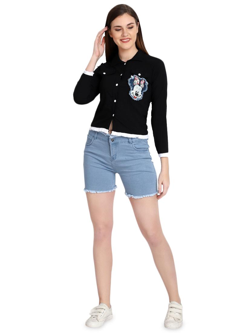 quirky patch lace detail shirt - 16995229 - Zoom Image - 4