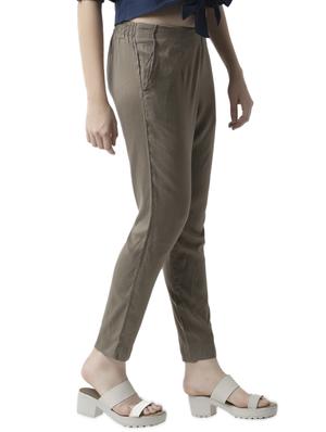 mid rise cigarette pants trouser - 16995694 - Standard Image - 2