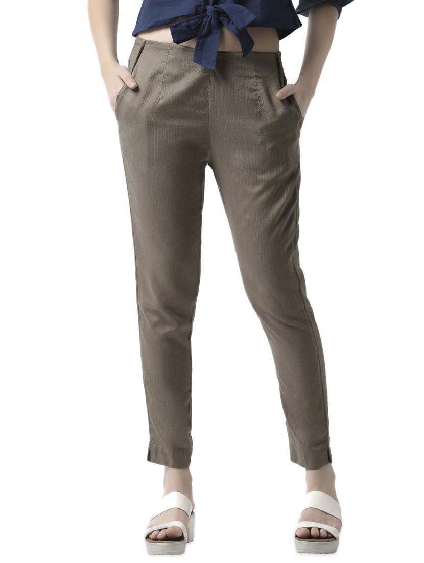 mid rise cigarette pants trouser - 16995694 - Zoom Image - 1