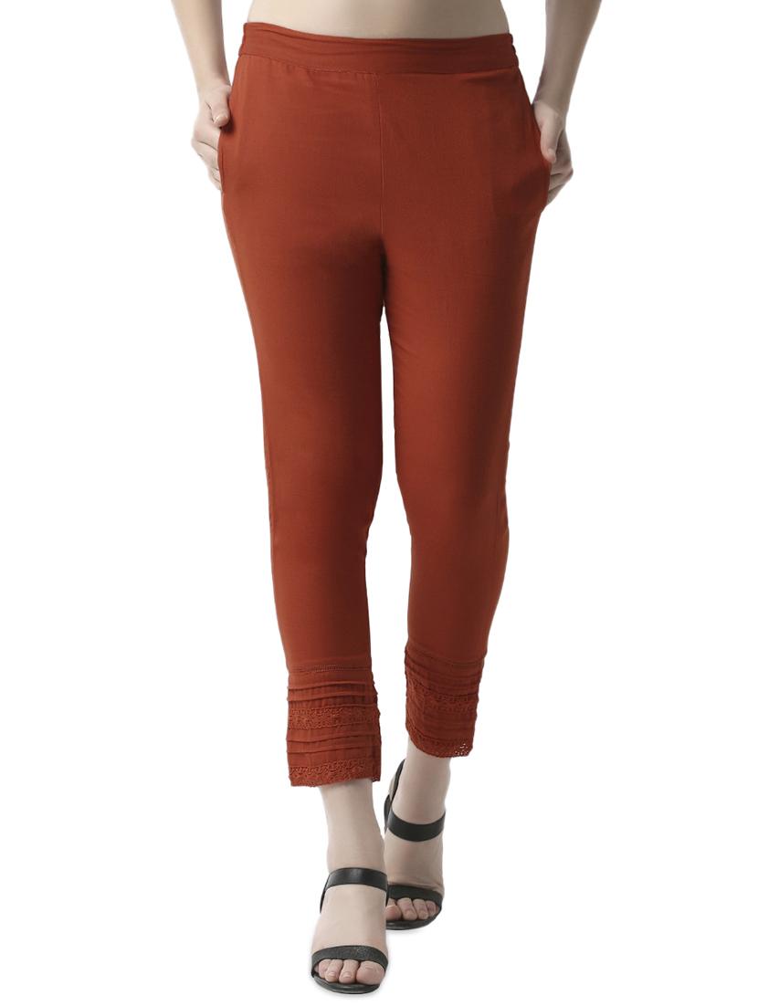 mid rise flat front trouser - 16995696 - Zoom Image - 1