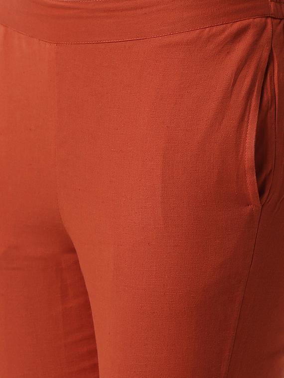 mid rise flat front trouser - 16995696 - Zoom Image - 5