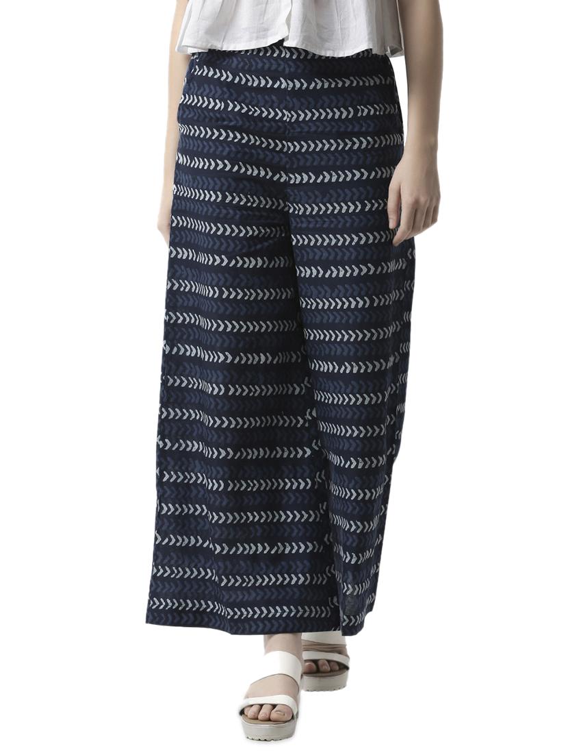 mid rise printed palazzo - 16995765 - Zoom Image - 1