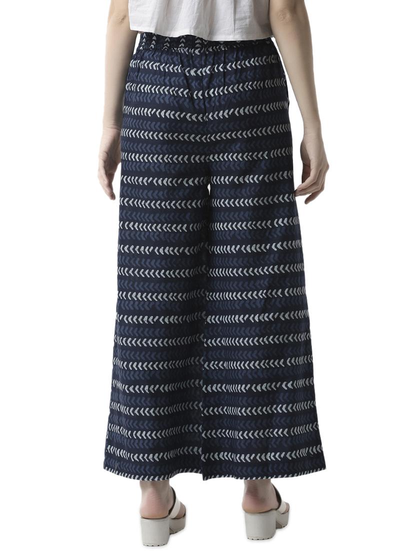 mid rise printed palazzo - 16995765 - Zoom Image - 3