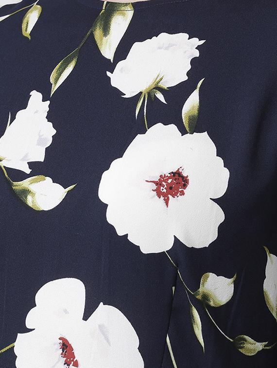 bell sleeves floral a-line dress - 16995778 - Zoom Image - 5
