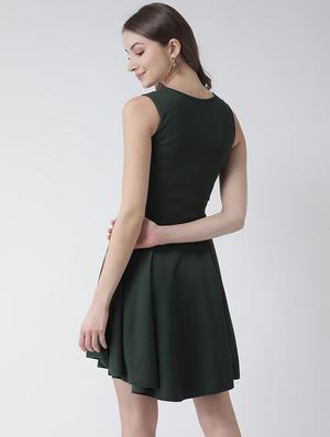 cut out detail flared dress - 16995779 - Standard Image - 3