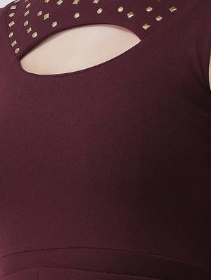 cut out detail flared dress - 16995780 - Standard Image - 5