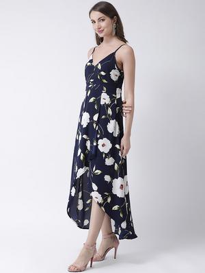 cami neck floral asymmetric dress - 16995785 - Standard Image - 2