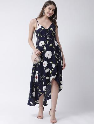 cami neck floral asymmetric dress - 16995785 - Standard Image - 4