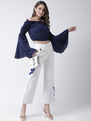 bell sleeves crop top - 16995815 - Standard Image - 4