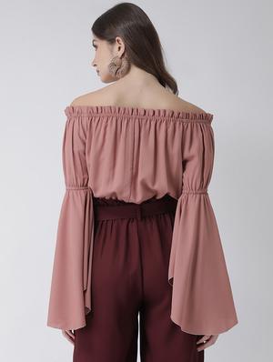 bell sleeves crop top - 16995816 - Standard Image - 3