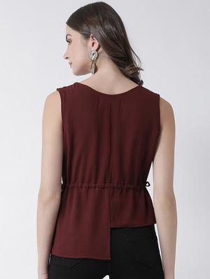 embellished neck asymmetric top - 16995819 - Standard Image - 3