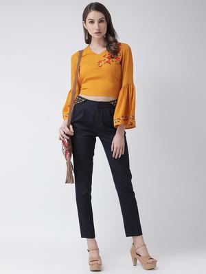 bell sleeves embroidered top - 16995824 - Standard Image - 4