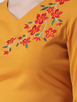 bell sleeves embroidered top - 16995824 - Standard Image - 5