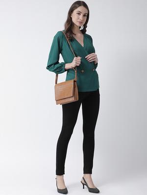 double breasted solid top - 16995826 - Standard Image - 4