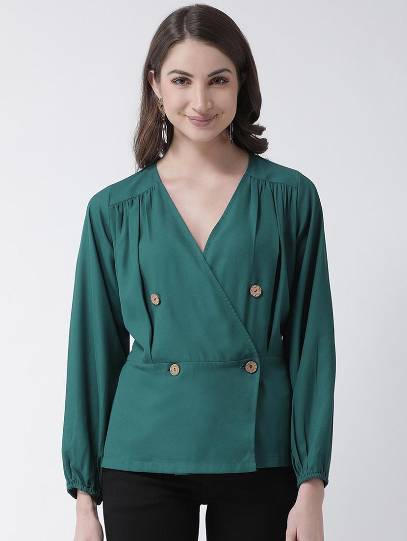 double breasted solid top - 16995826 - Zoom Image - 1