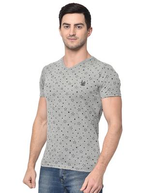 grey printed t-shirt - 16995931 - Standard Image - 2