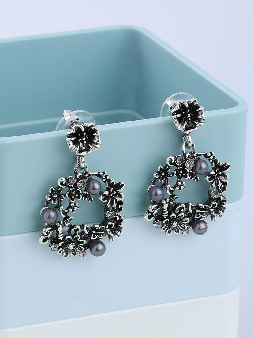 black metal drop earring - 16996168 - Zoom Image - 2