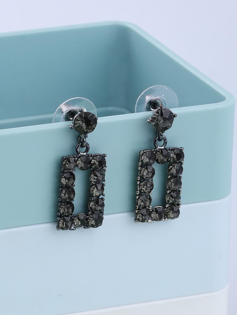 black metal drop earring - 16996169 - Zoom Image - 2