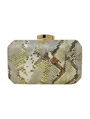 multi colored leatherette (pu) box clutch - 16996439 - Standard Image - 2
