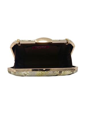 multi colored leatherette (pu) box clutch - 16996439 - Standard Image - 3