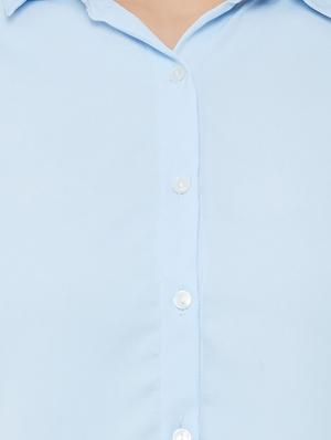 tie knot sleeved purist blue shirt - 16996446 - Standard Image - 5