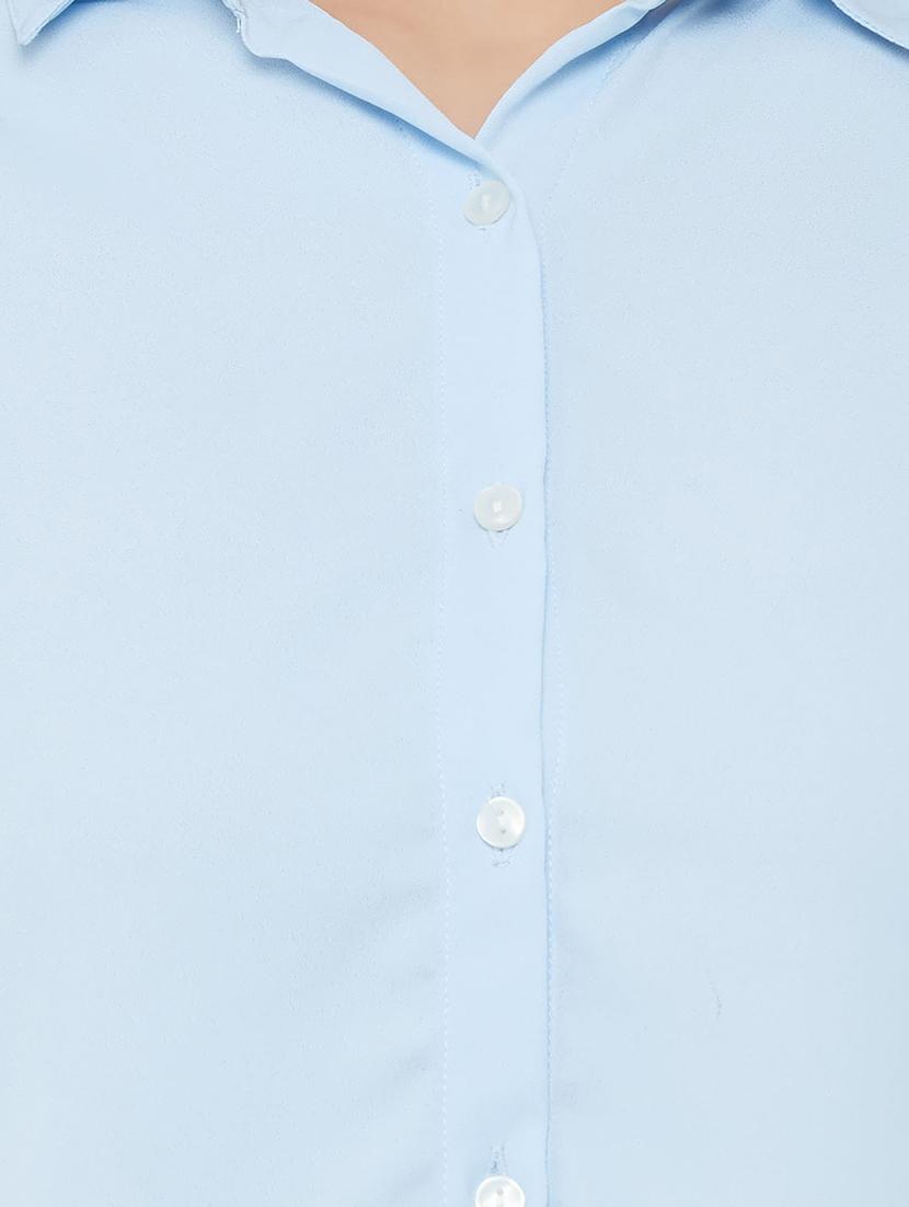 tie knot sleeved purist blue shirt - 16996446 - Zoom Image - 5