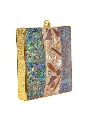 multi colored metal box clutch - 16996467 - Standard Image - 4