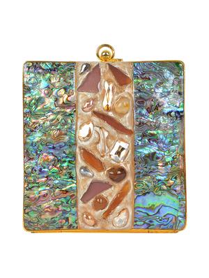 multi colored metal box clutch - 16996467 - Standard Image - 5