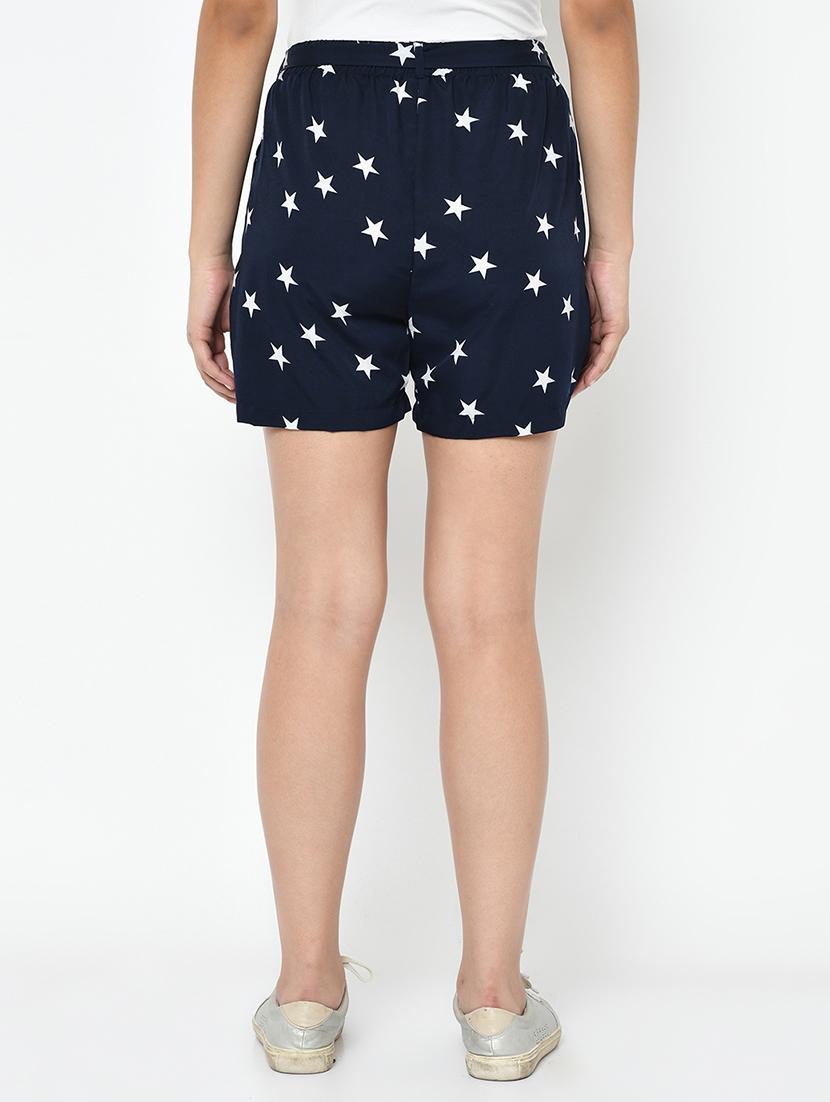 tie front star print short - 16996739 - Zoom Image - 3