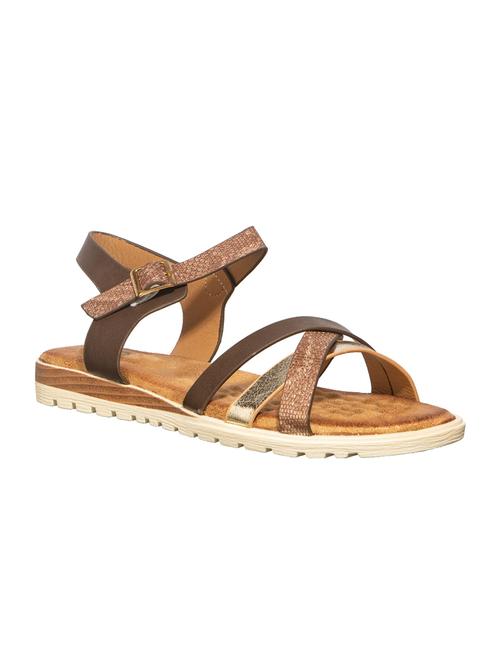 brown ankle strap sandal - 16997355 - Standard Image - 1