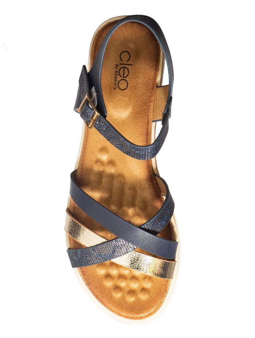 navy ankle strap sandal - 16997356 - Zoom Image - 4