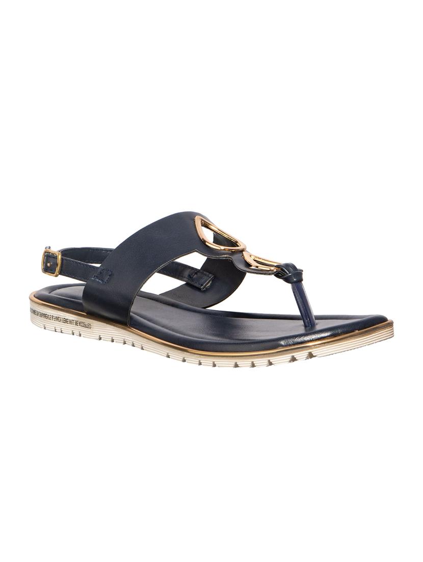 buckle closure flat sandal - 16997362 - Zoom Image - 1
